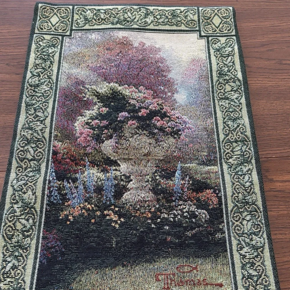 Thomas Kinkade Garden Of Hope Tapestry Wall Hinging Romans 15:13